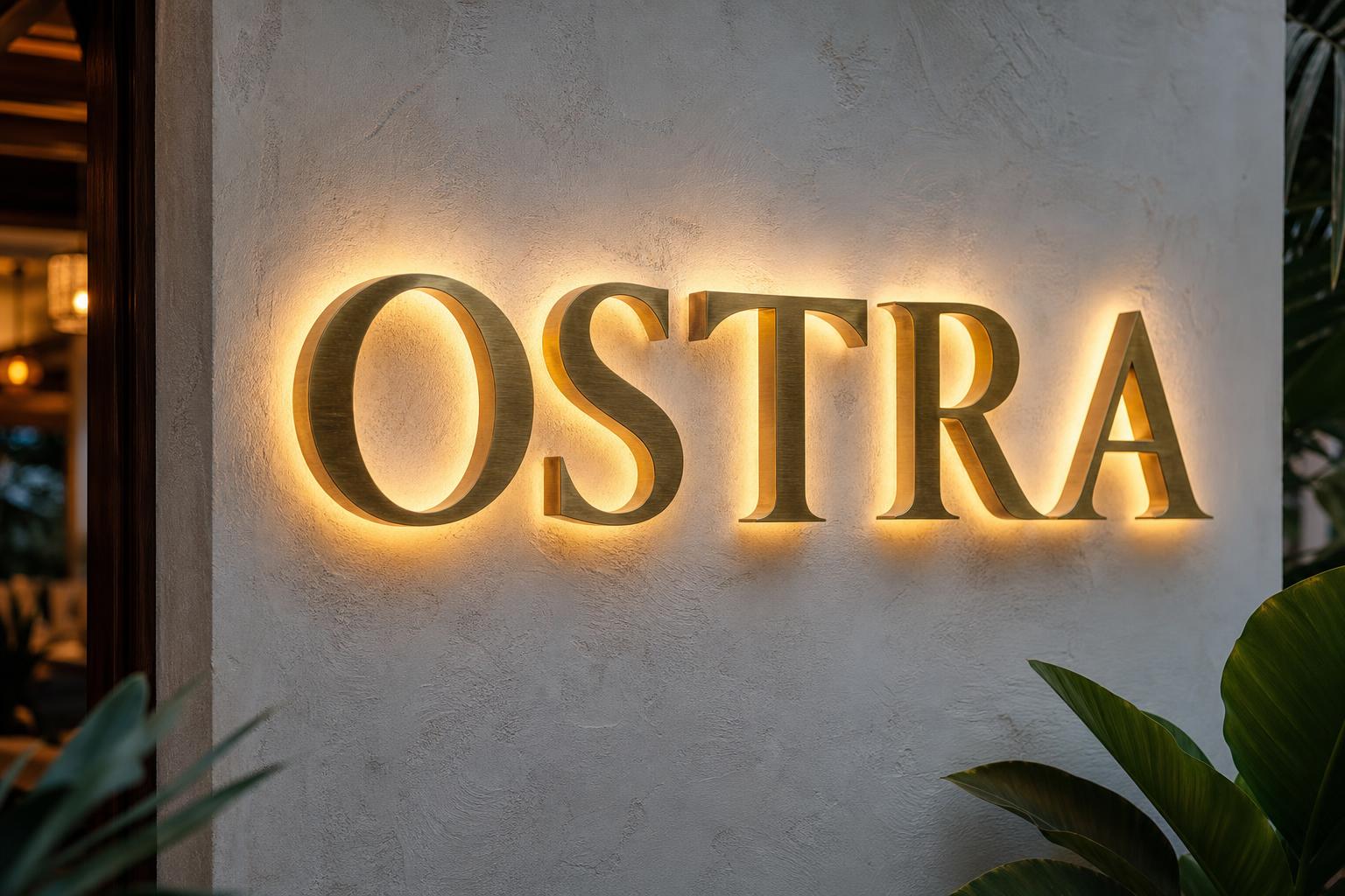 OSTRA illuminated signage at Club Centre, Hazelwood